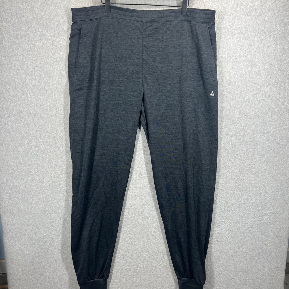 American Tall Joggers Mens 2XL Charcoal Gray Heather Athletic Performance EUC